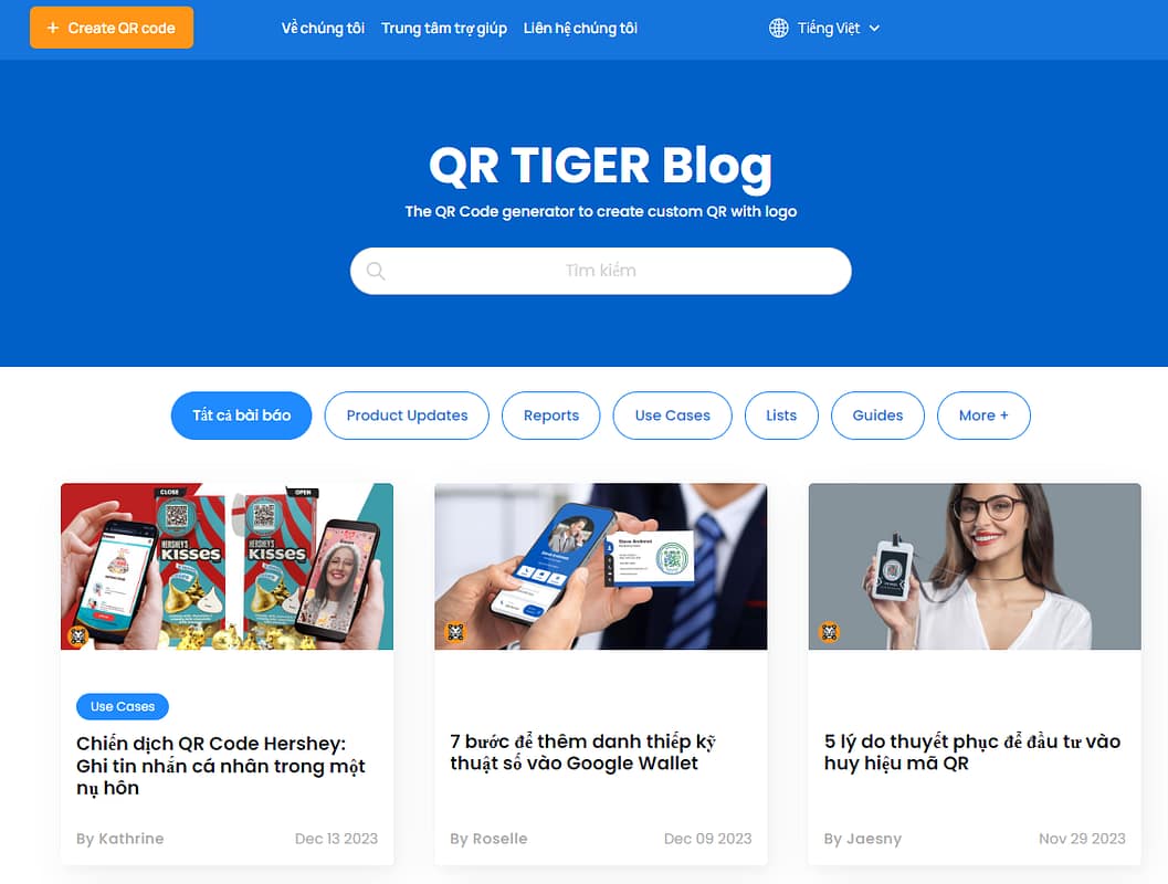 qr tiger blog