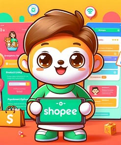 thiết kế gian hàng shopee