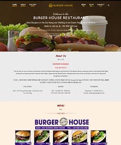 Thiet ke website nha hang quan an do an fb burger