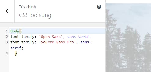 css font chữ