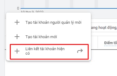 liên kết tài khoản quảng cáo google